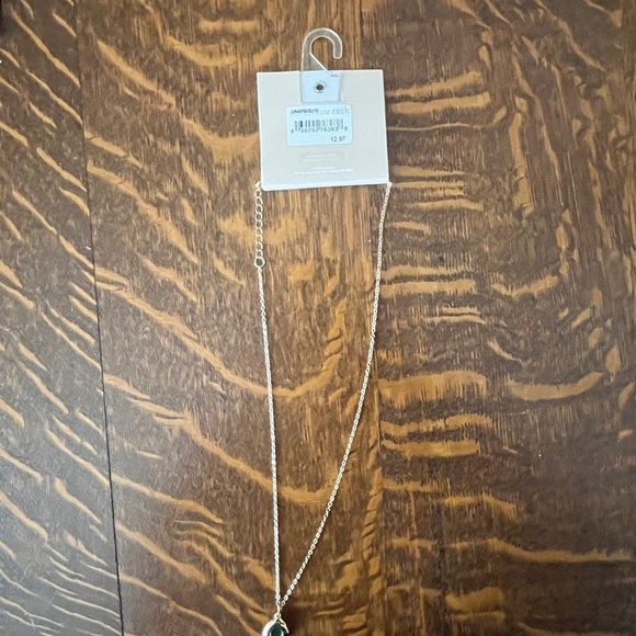 Nordstrom Gold and Green Necklace with Dainty Chain - Picture 4 of 4